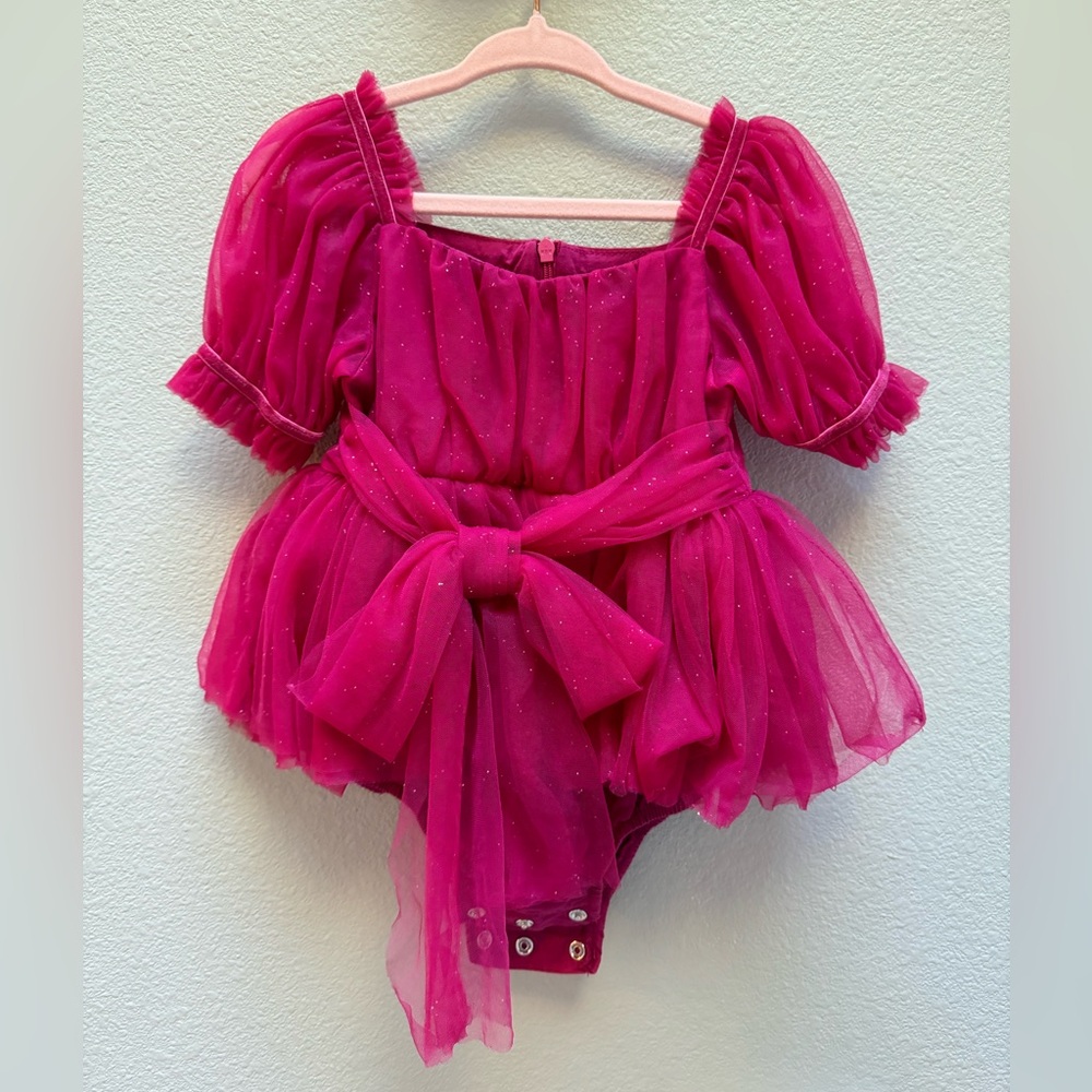 SOLD Arabella and Rose Size 1 Red Sparkly Dress Romper
